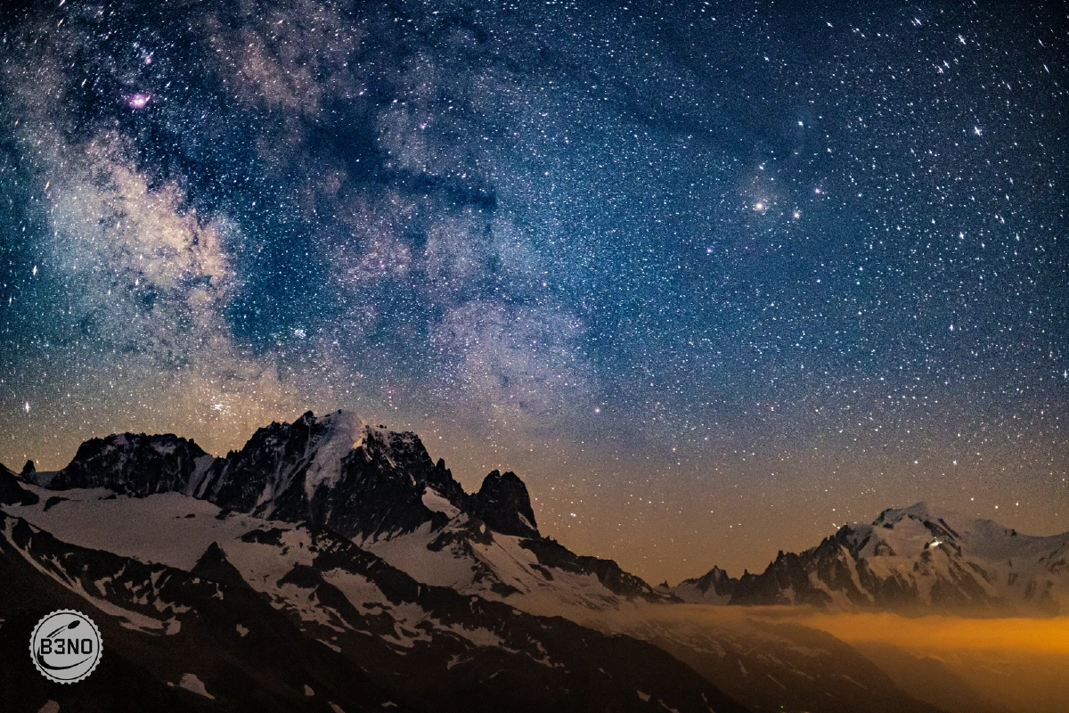 La Verte, les Drus, Le Mont Blanc. — Arolette 2020, Astro